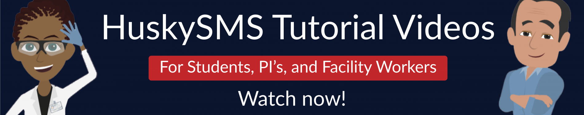 HuskySMS Tutorial Video Banner Click on image to visit tutorial page